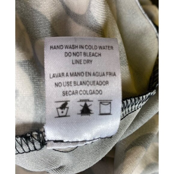 Fashion Nova Large Sexy Black & White Floral Print High-Low Dress Stretch‎ Pinup - Picture 3 of 4